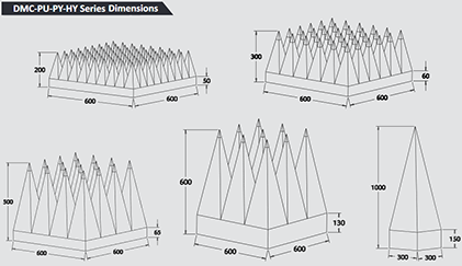 DMC-PU-PY-HY Series Dimensions 