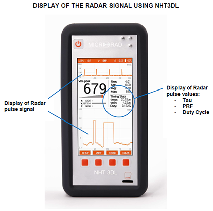 Microrad DISPLAY OF THE RADAR SIGNAL USING NHT 3DL 