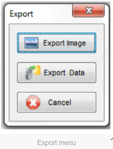 Microrad EMC Viewer Software Export Menu