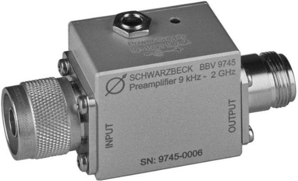 Schwarzbeck BBV 9745 Broadband Coaxial Preamplifier