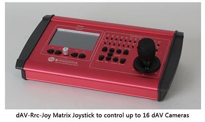 mk-messtechnik dAV-Rrc-Joy Matrix Joystick to control up to 16 dAV Cameras